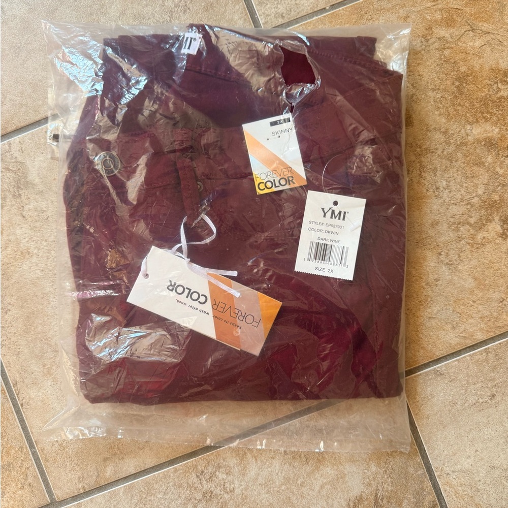 YMI Burgundy Skinnies 2x